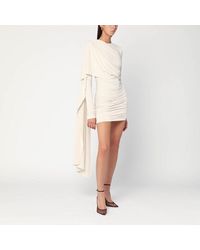 ANDAMANE - Xenia Ivory Mini Dress - Lyst