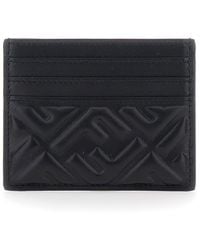 Fendi - Card Holder With Embossed Ff Pattern - Lyst