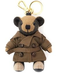 Burberry - 'Thomas City' Keychain With Bear Charm And Lobster Claw - Lyst