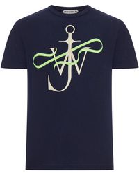 JW Anderson - J.W.Anderson "Ribbon Anchor" Cotton T-Shirt - Lyst