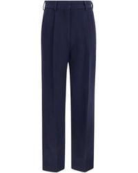 Blazé Milano - Blazè Milano Alcanara Fox Lightweight Wool Pants - Lyst
