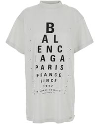Balenciaga - Optical Cotton T-Shirt - Lyst