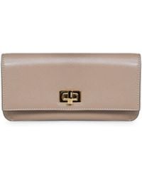 Fendi - Dove Leather Way Continental Wallet - Lyst