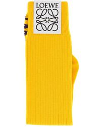 Loewe - Stretch Wool Blend Socks - Lyst