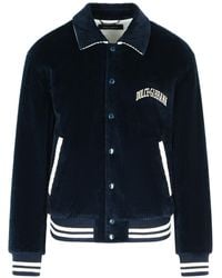Dolce & Gabbana - Corduroy Jacket With Embroidered Logo - Lyst