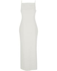 Givenchy - Long Dress With Square Neckline And Rear Single Slit - Lyst