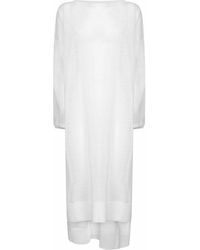 Alaïa - Silk And Linen Knit Kaftan Dress - Lyst