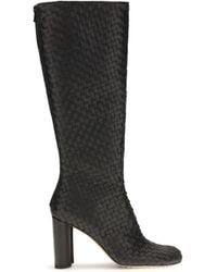 Bottega Veneta - Cherry Intrecciato High Boots - Lyst