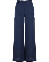 Le Plain - Linen Wide-Leg Trousers For - Lyst