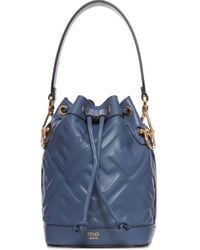 Fendi - Mn Tresor Mini Leather Bucket Bag - Lyst