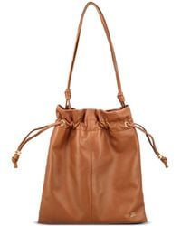Celine - Crystal Pouch Small Leather Bucket Bag - Lyst