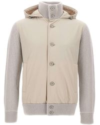 Herno - Resort Hooded Knitted Jacket - Lyst