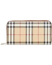 Burberry - Archive And Brier Check Zip-Around Wallet - Lyst