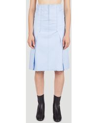 Raf Simons - Panel Denim Skirt - Lyst