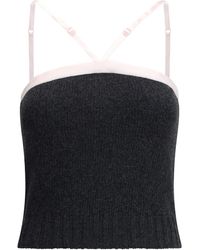 Prada - Virgin Wool Crop Top - Lyst