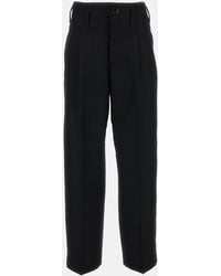 Ami Paris - High Waist Wide Trousers - Lyst