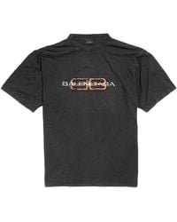 Balenciaga Airport Tag T-Shirt Medium Fit for Men | Lyst