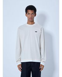 Prada - Long- Sleeve Cotton T-Shirt - Lyst