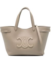 セリーヌ　 MINI CABAS ANAIS MINI CABAS ANAIS CUIR TRIOMPHE in Grained calfskin - BLACK