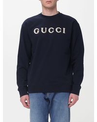 Gucci - Cotton Crew Neck Sweatshirt With Logo - Lyst
