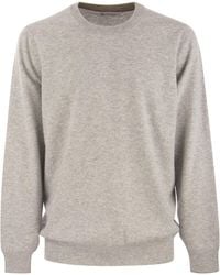 Brunello Cucinelli - Pure Cashmere Crew Neck Sweater - Lyst