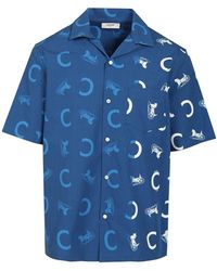 Celine - Cotton Bowling Shirt - Lyst