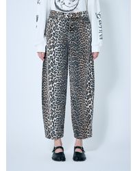 Ganni - Leopard Stary Jeans - Lyst