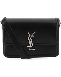 Saint Laurent - Nero Solferino Medium Leather Satchel - Lyst