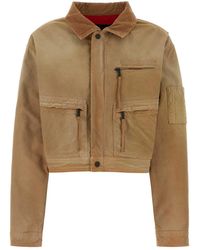 DSquared² - Camel Denim Jacket - Lyst