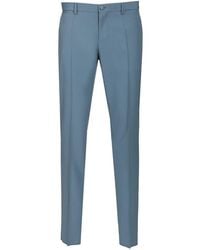 Dolce & Gabbana - Wool Poplin Trousers - Lyst