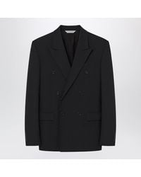 Balenciaga - Double-Breasted Tailored Wool Twill Jacket - Lyst