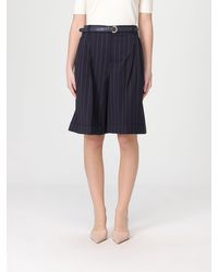 Max Mara - Pinstriped Virgin Wool Shorts - Lyst