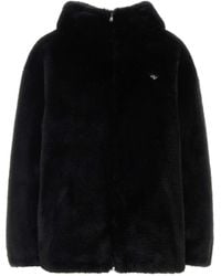 Prada - Textured Hood Jacket - Lyst