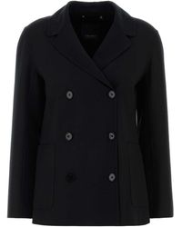 Max Mara - S Maxmara Stretch Wool Fiore Blazer - Lyst