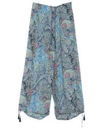 Etro - Wide Trousers With Tassels - Lyst