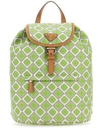 Prada - Printed Re-Nylon Backpack - Lyst