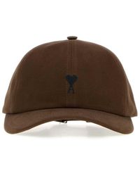 Ami Paris - Cotton Baseball Cap - Lyst