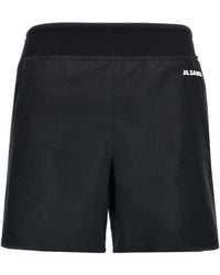Jil Sander - Shorts With Printed Logo - Lyst