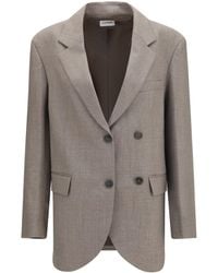 P.A.R.O.S.H. - P.A.R.O..H. Virgin Wool Double-Breasted Blazer - Lyst