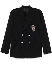 Fendi - Straight-Cut Double Breasted Wool Jacket - Lyst