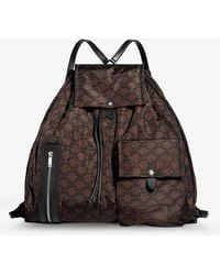Celine - Nylon And Leather Backpack With Triomphe Print - Lyst