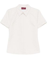 Gucci - Gg Cotton Blend Polo Shirt - Lyst