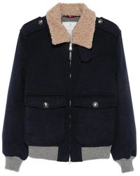 Brunello Cucinelli - Bonded Cashmere Beaver Cloth Bomber Jacket - Lyst