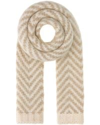 Fendi - Embroidered Alpaca Blend Scarf - Lyst