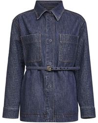 Fendi - Dark Denim Go-To Jacket - Lyst
