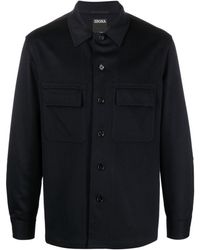 ZEGNA - Cashmere Overshirt Oasi - Lyst