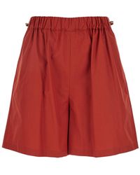 Max Mara - 'Haway' Shorts With Elastic Waist And Pleated Details - Lyst