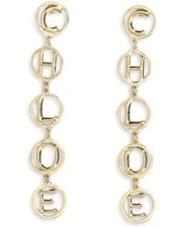 Chloé - Chloã Script Drop Earrings - Lyst
