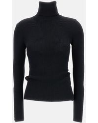 Junya Watanabe - Stretch Wool Turtleneck Sweater - Lyst