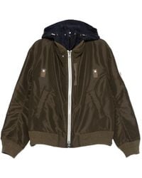 Sacai - Nylon Twill X Grosgrain Blouson - Lyst